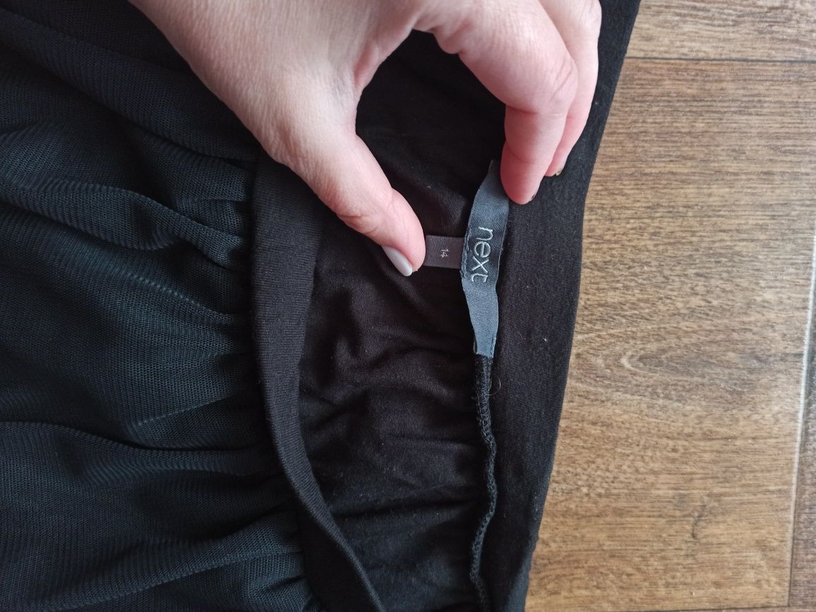 Комплект, блузка и юбка, шифон zara , M-L