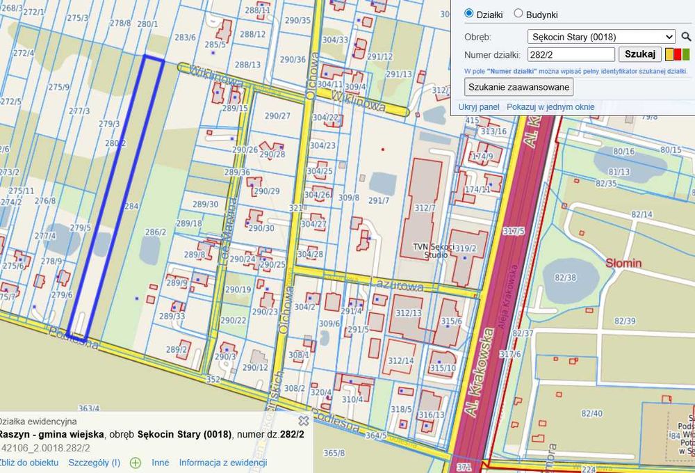 Działka w Sękocinie Starym