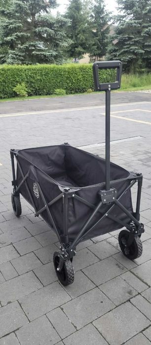 Wózek turystyczny plażowy transportowy ogrodowy składany z uchwytem