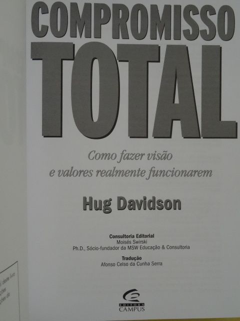 Compromisso Total de Hug Davidson