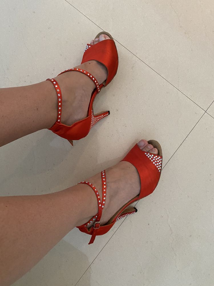 Sapatos dança vermelhos 36