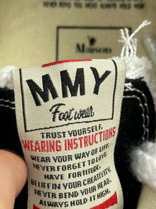 MMY Maison Mihara Yasuhiro кеды черные белые кеди чорні білі 43 27 42