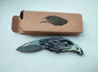 Складной нож брелок голова орла