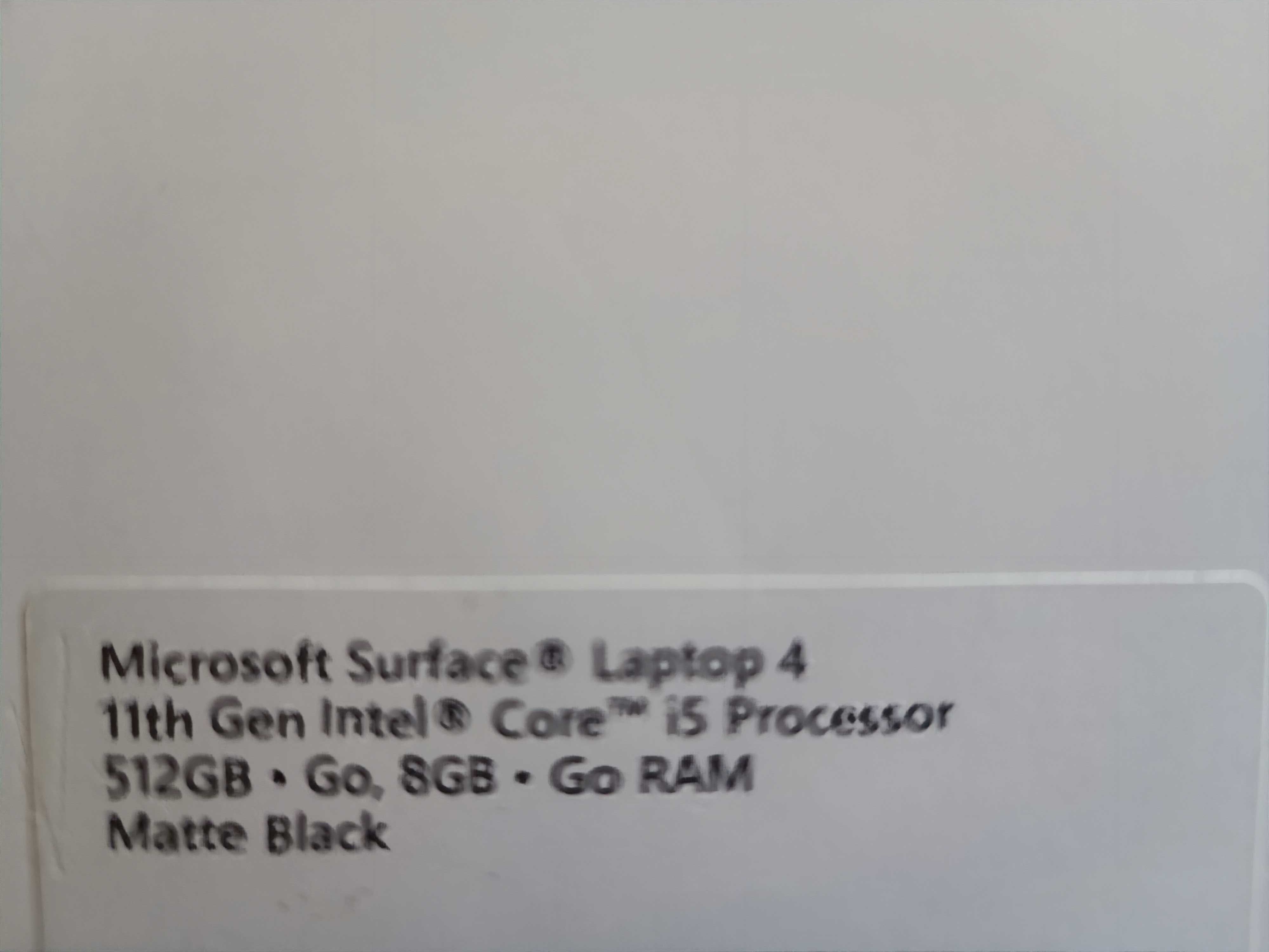 Microsoft Surface Laptop 4 13,5" i5/8/512 Matte Black - igla