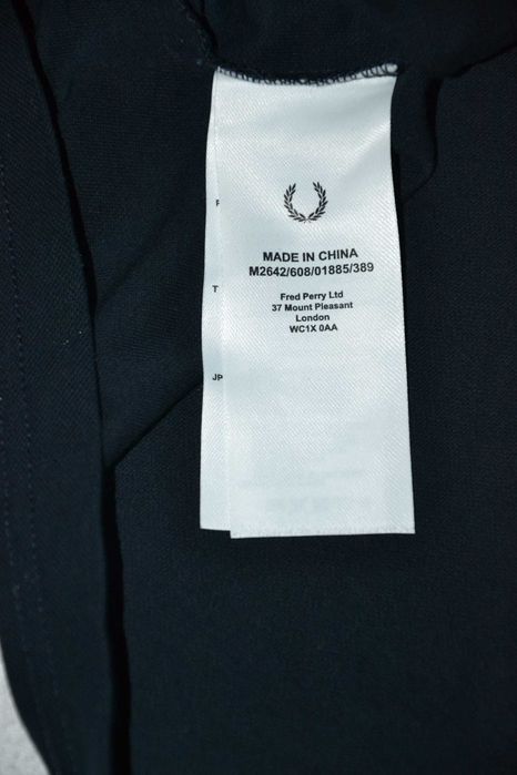 FRED PERRY Koszulka Męska długi rękaw XXL Bawełna Jak Nowa T shirt
