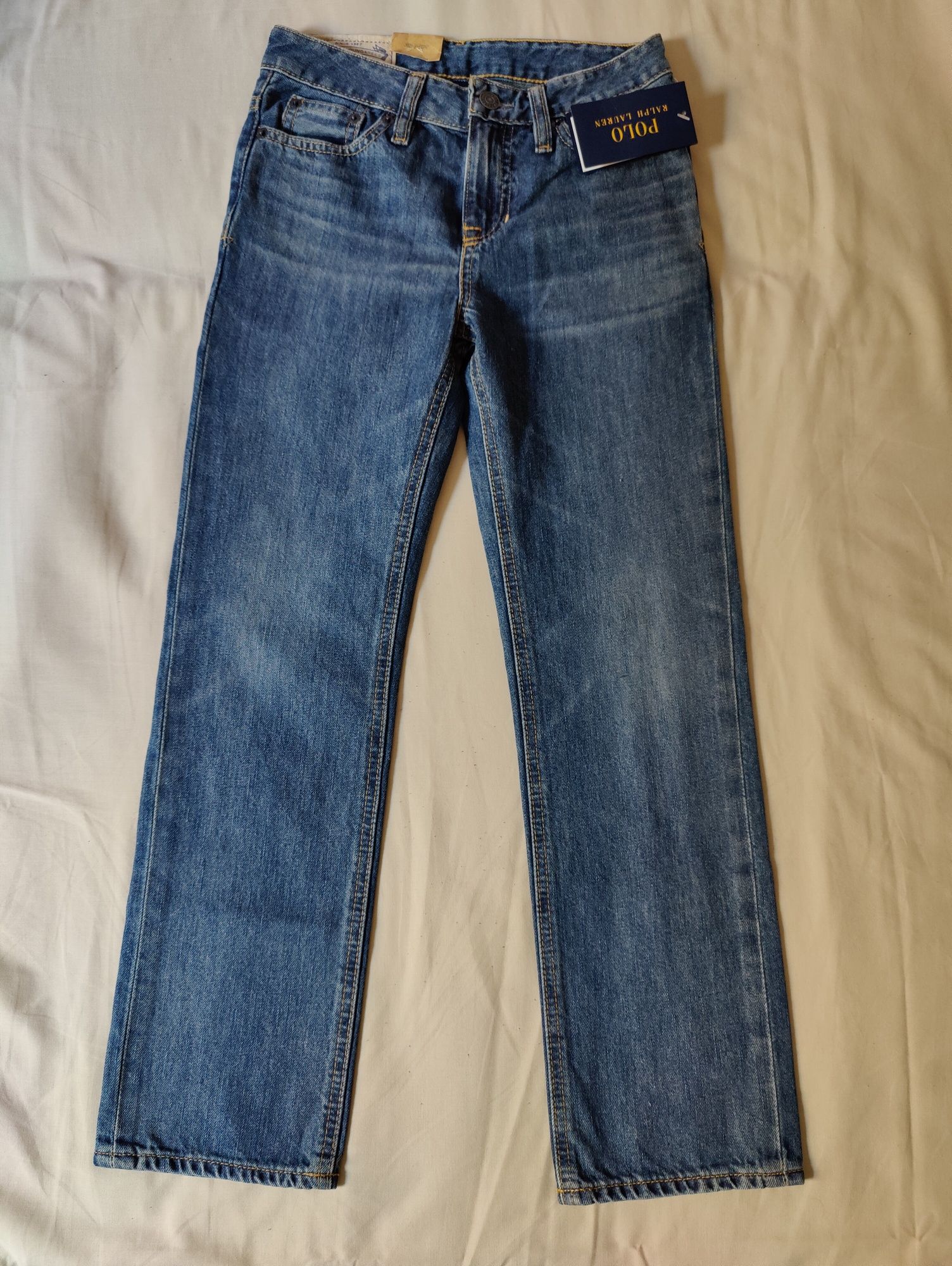 RALPH LAUREN oryginalne nowe spodnie jeansowe chłopięce 140cm 8-9