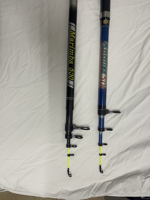 Duas canas (canelon) telescopicas novas a estrear, 5 metros