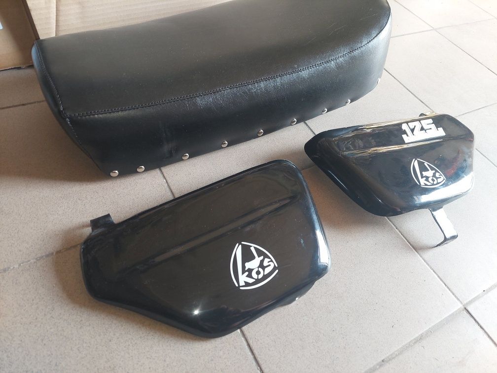 Nowy zestaw naprawczy wsk kos siedzenie +boczki oslony kpl pl