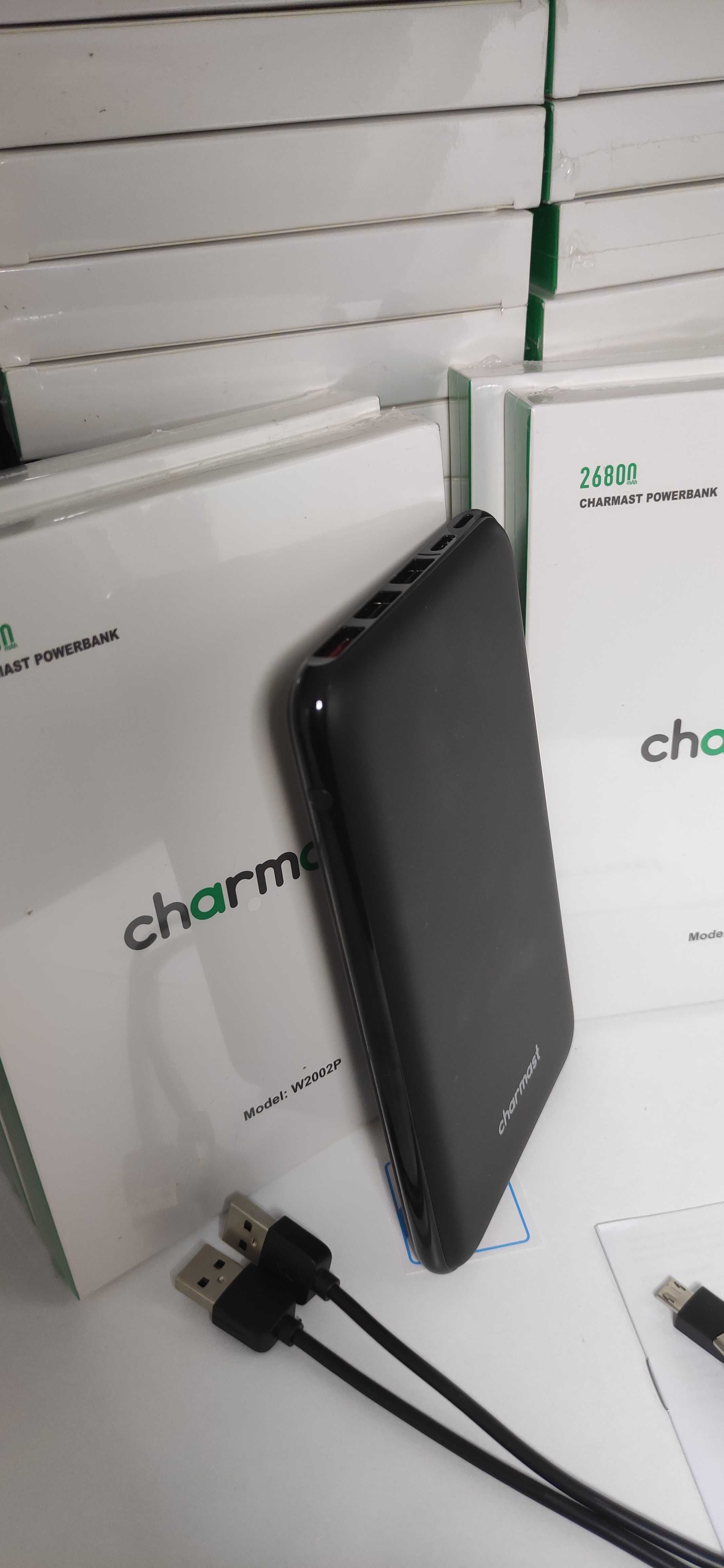 Power Bank, ПоверБанк Charmast на 26800 mAh, быстрая зарядка