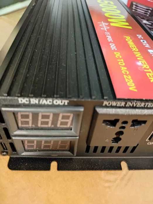 PRZETWORNICA 12V 5000W czysty sinus WYSYŁKA.24H