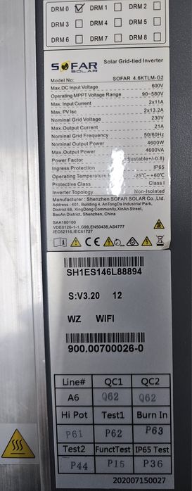 Inversor SOFAR 4.6KTLM-G2