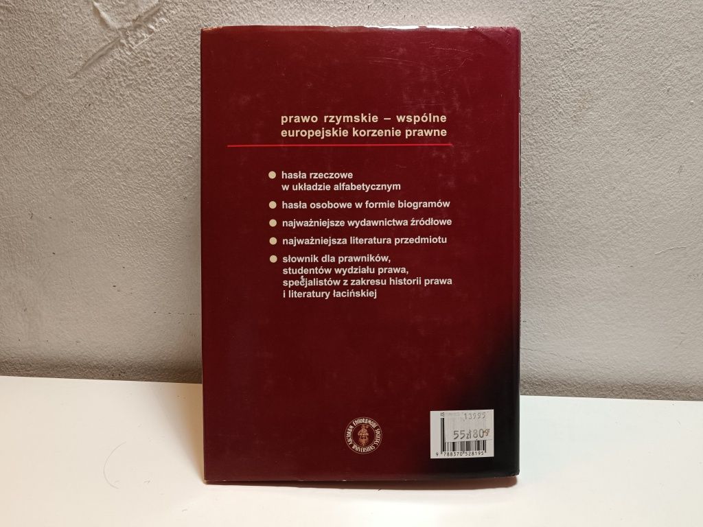 Słownik encyklopedyczny prawa rzymskiego Wiesław Litewski 1998 rok