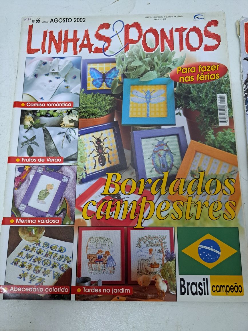 4 Revistas de Ponto de Cruz, motivos para o lar.
