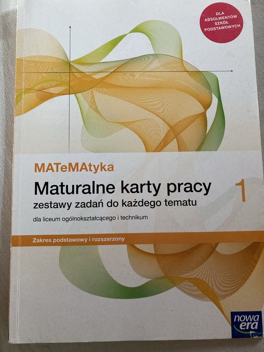 Maturalne karty pracy 1 matematyka