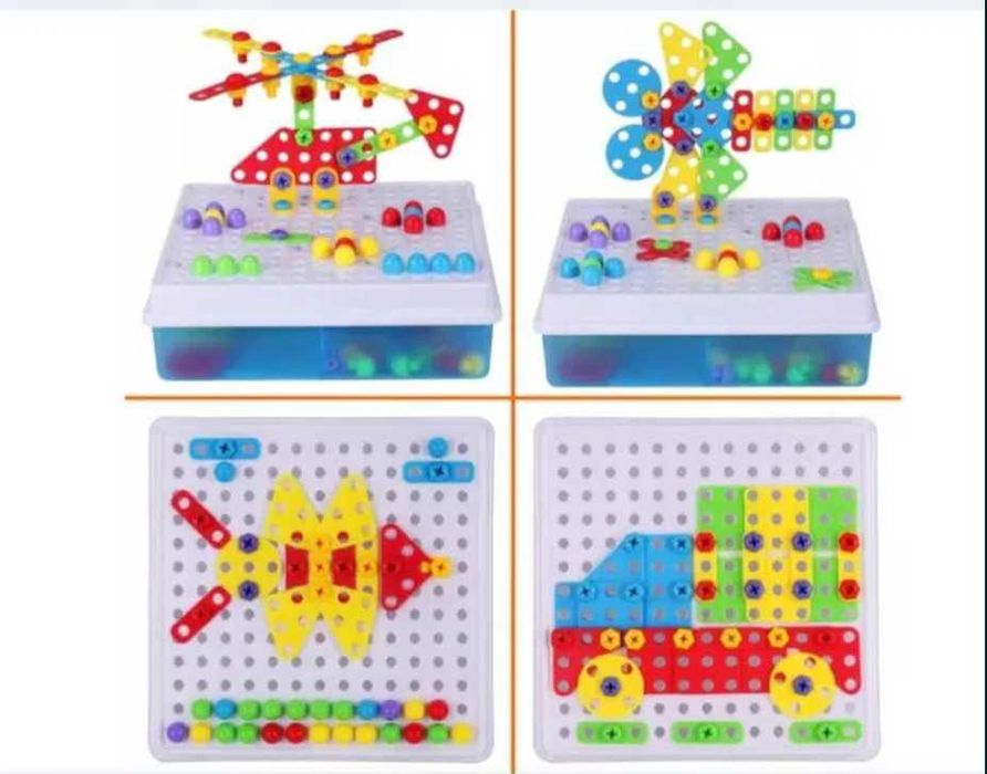 Klocki do skręcania Super Zestaw majsterkowicza zabawka budowlana