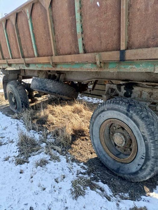 КамАЗ ( колхозник) + прицеп Урал- самосвал