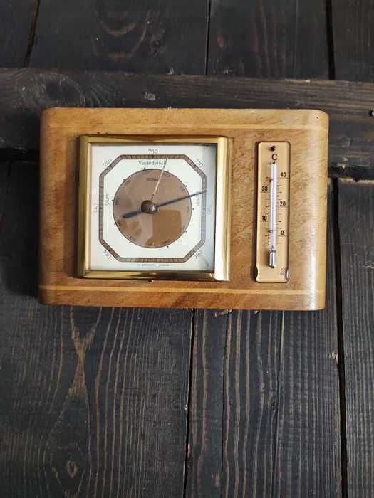Drewniany barometr termometr Hoselbarth