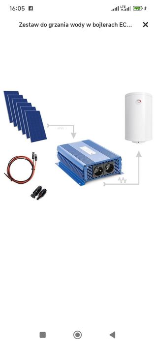 Grzanie wody zestaw