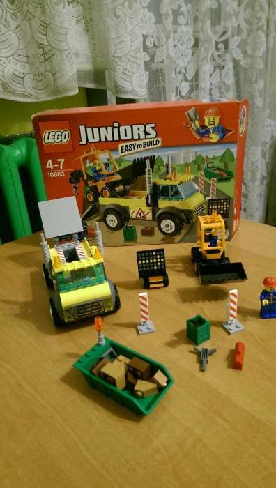 GOTOWE Lego Juniors 10683 Ciężarówk a do robót drogowych4+ odbiór osob