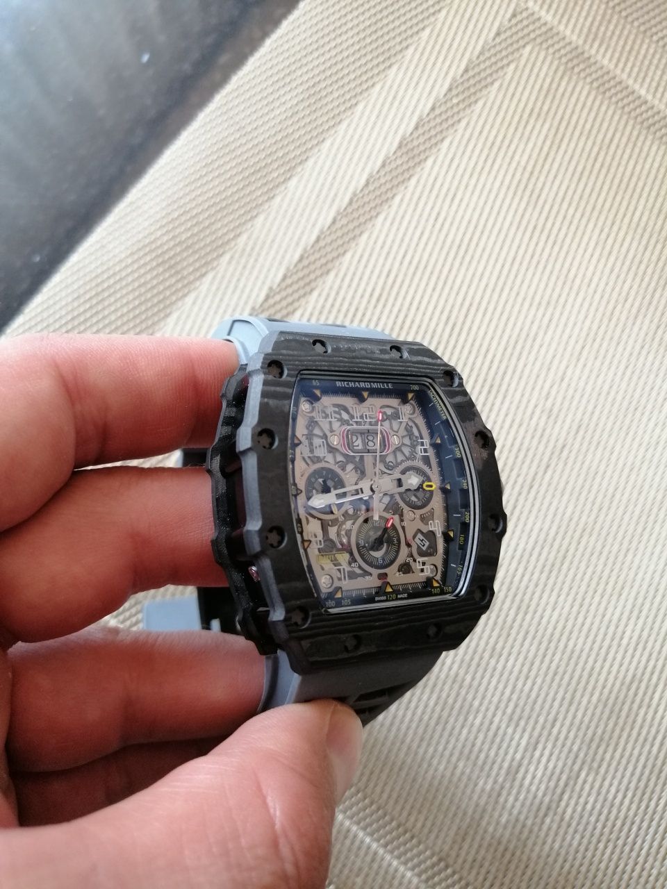 Zegarek Richard mille karbon automat