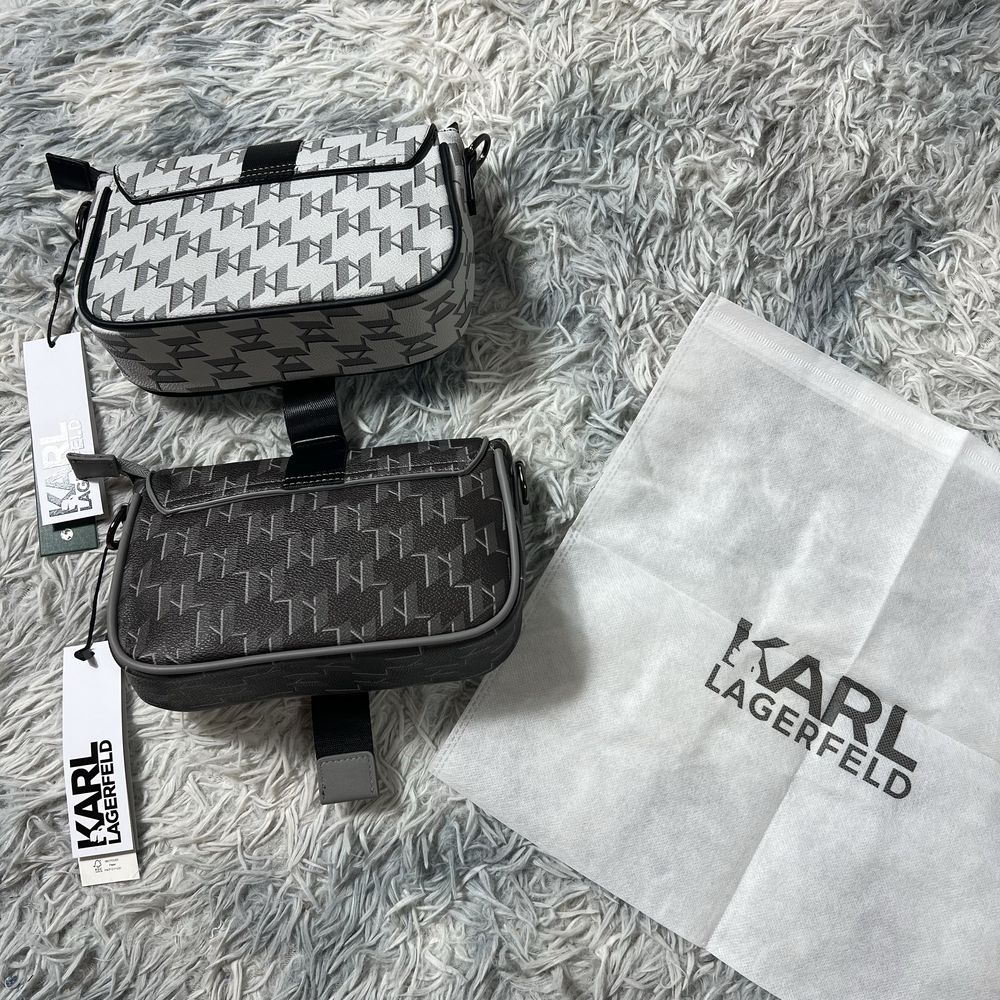 Сумка Karl Lagerfeld месенджер карл лагерфелд бананка через плече