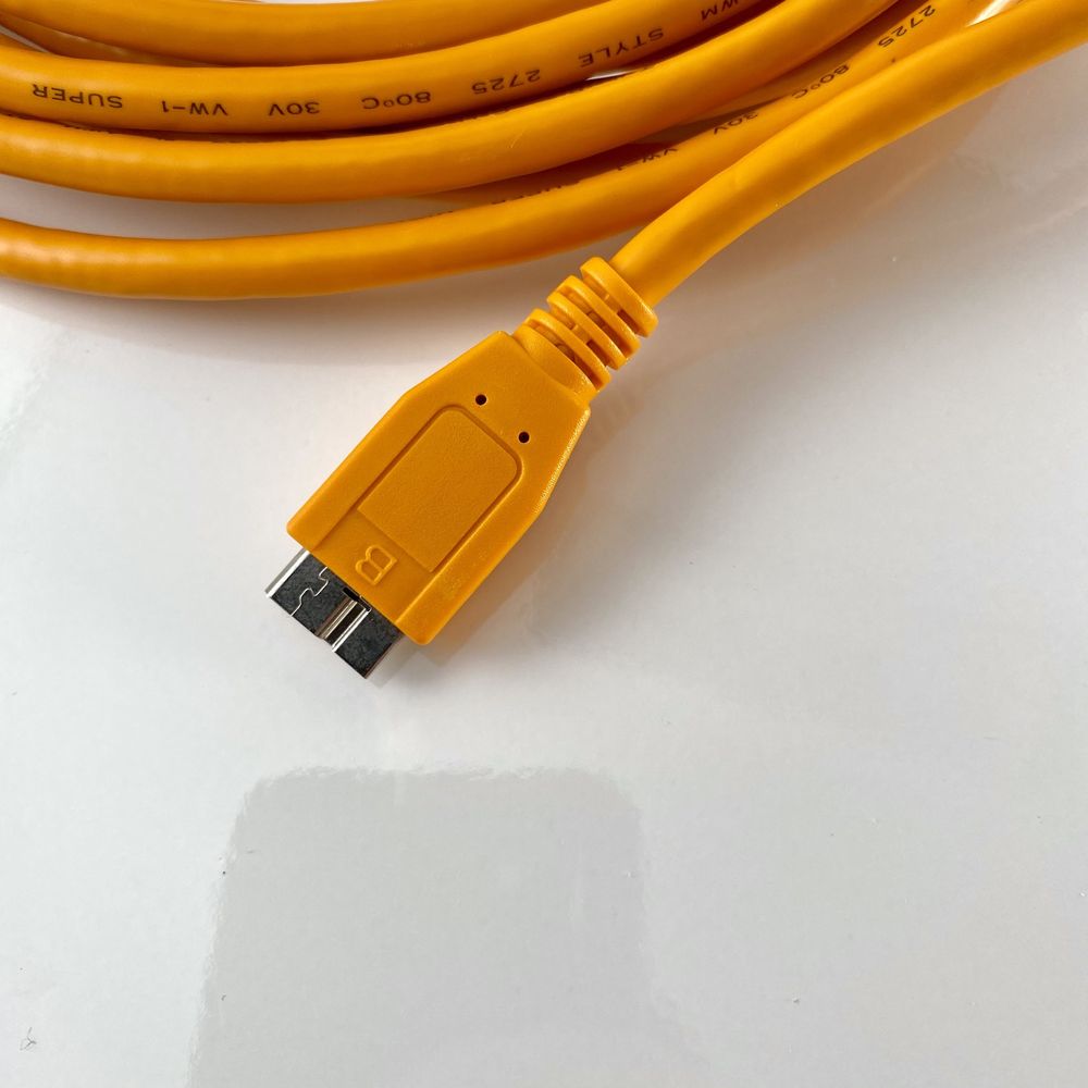 Cabo TetherTools USB 3.0 para Micro B 3.0 (4,6 metros, laranja)