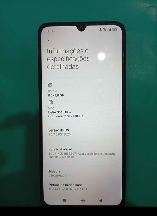 Redmi 14c usado como novo
