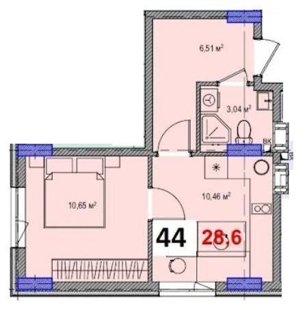Квартира за доступною ціною 735 020 грн.