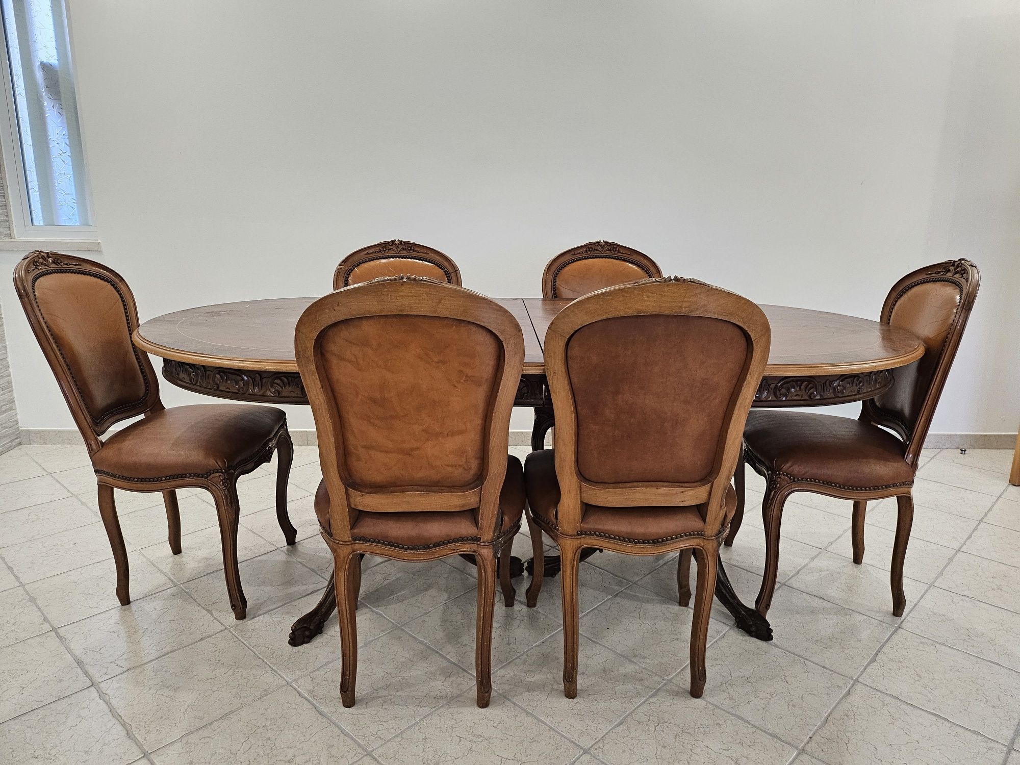 Mesa madeira maciça - EstiloLuis XV