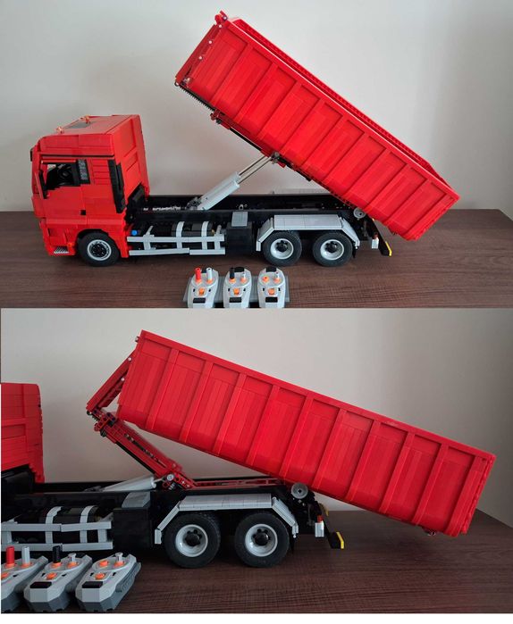 klocki zdalnie sterowany man tgx hakowiec; jak lego cada mould king