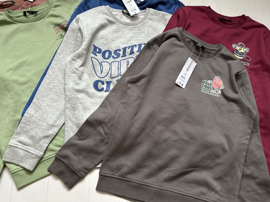 Новий світшот на флісі , кофта тепла для хлопців George 152-158