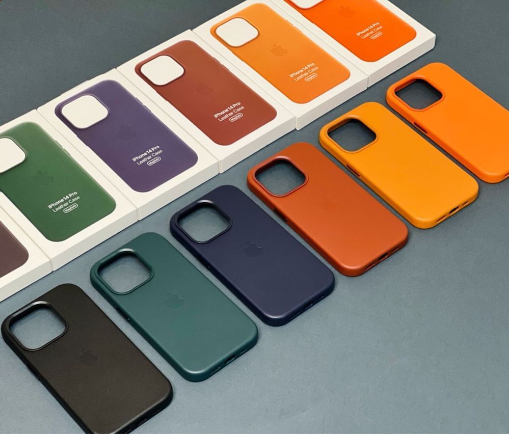 Чехол шкіряний кожаный MagSafe айфон магнит iPhone 14 Pro Max анимация