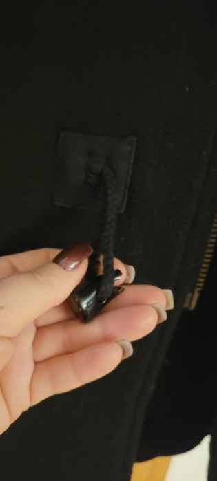 Płaszcz męski z kapturem zimowy