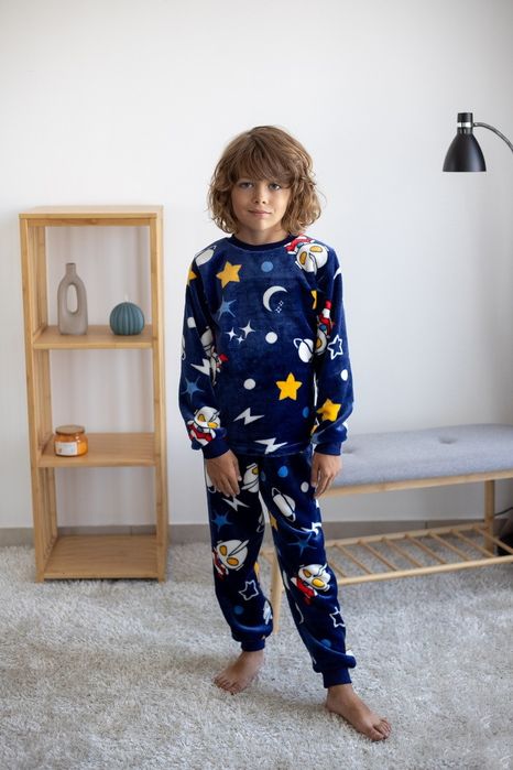 Махрова піжама дитяча, підліткова піжама махрова, піжама Бетмен,космос