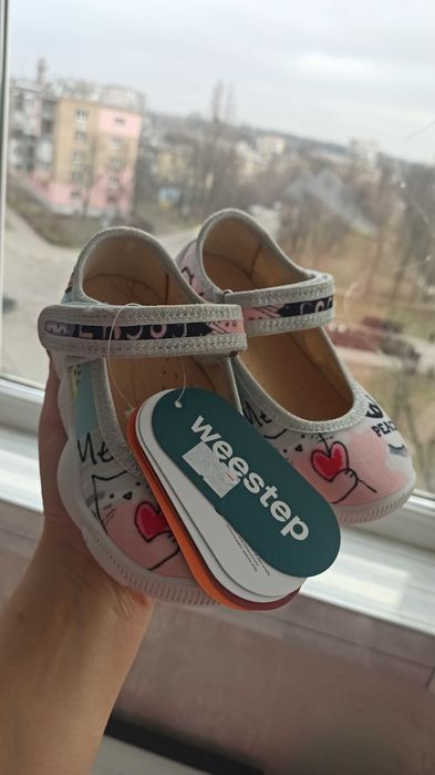 Нові! Дитячі текстильні тапки,балетки,мокасини,у садок 26 р.