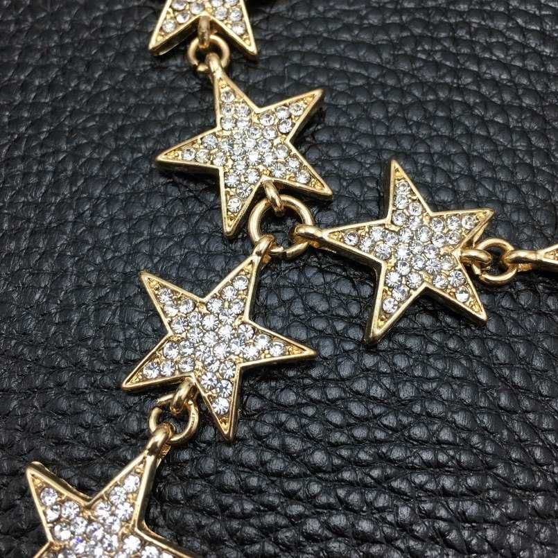 Роскошная цепочка, колье, ожерелье со звездами