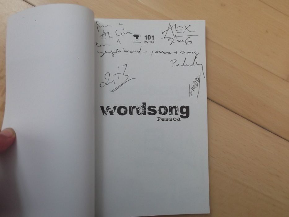 Livro Wordsong Pessoa sem CD