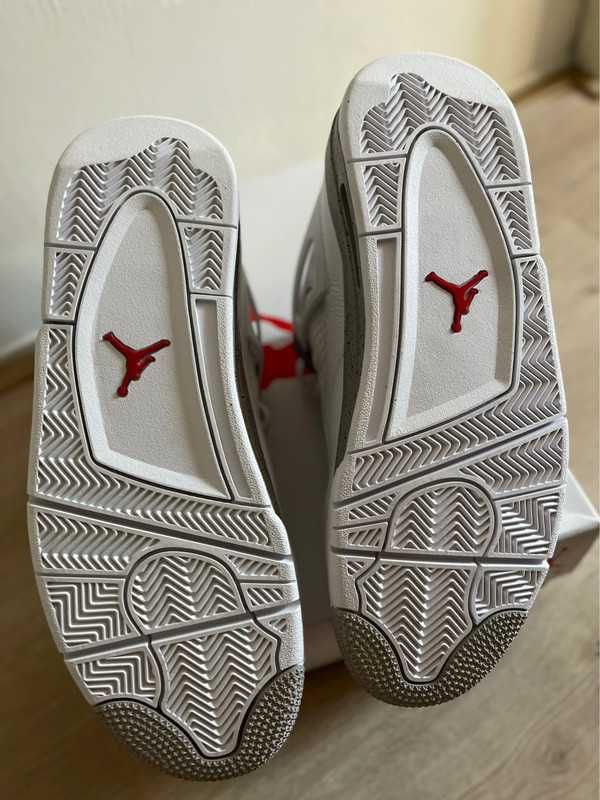 *NoweJordan4 Air4ButyWhiteUnisexTrampki*40