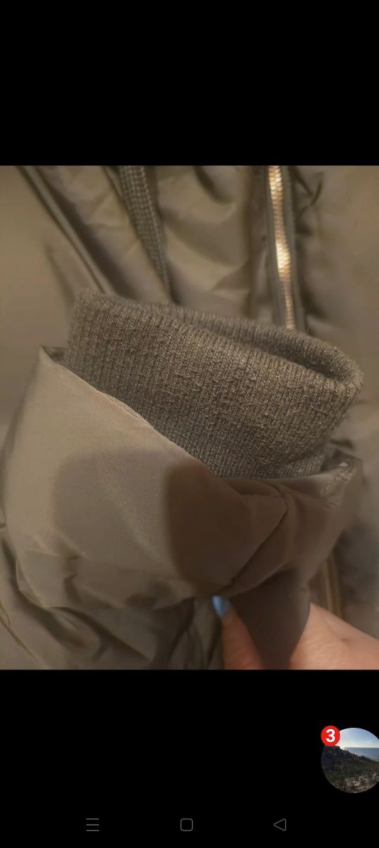 Zara, kurtka khaki w rozmiarze 2XL.