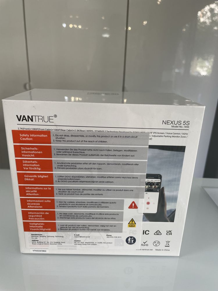 Wideorejestrator VANTRUE N5