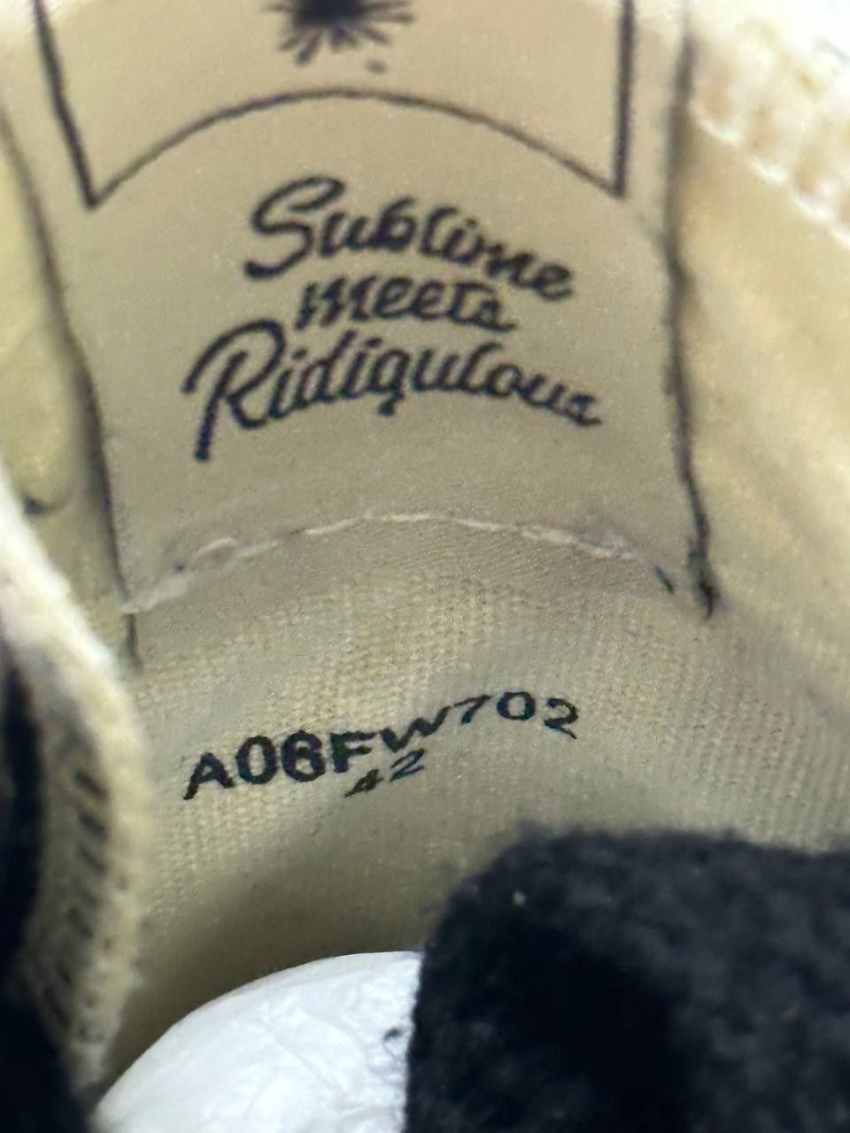 MMY Maison Mihara Yasuhiro кеди кеды черные distressed 43 28 27,5 27