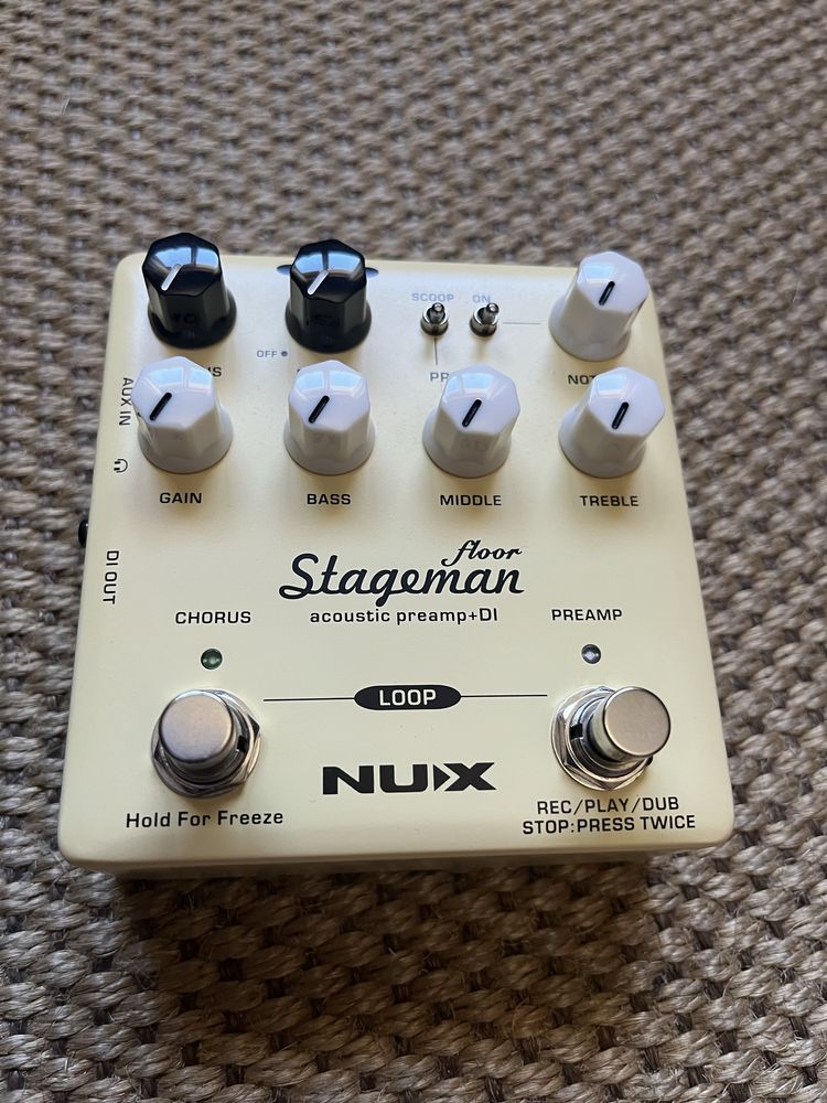 Pedal Nux Stageman l Preamp + Looper + Di