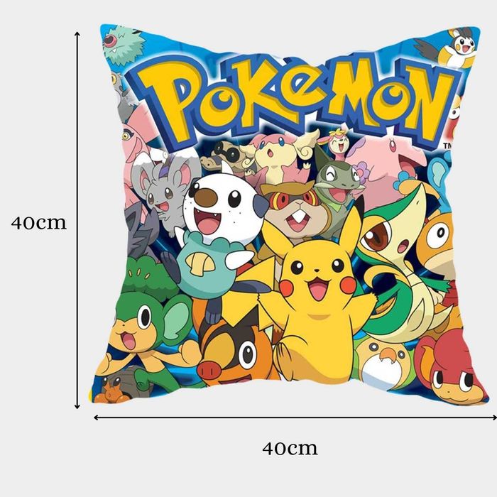 Poduszka dziecięca dwustronna Pikachu Pokemon dekoracyjna 40x40