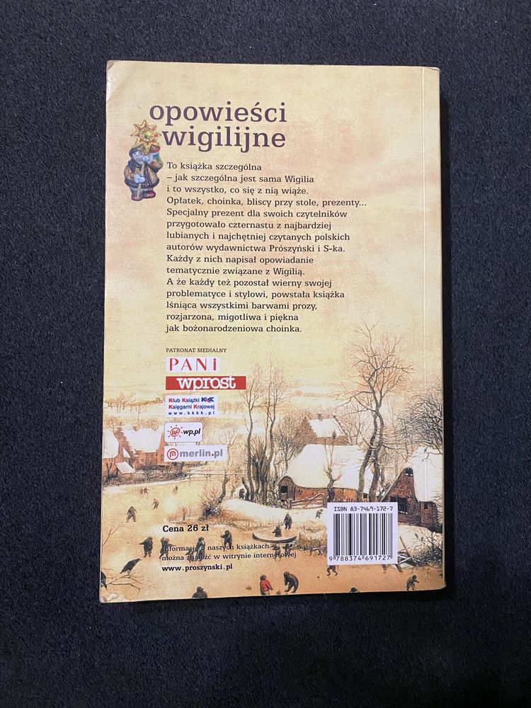 Książka  Opowieśvi wigilijne  (praca zbiorowa)