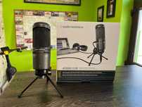 Zestaw mikrofonowy Audio-Technica AT2020USB+ i Mozos MShield-Cabin-Set
