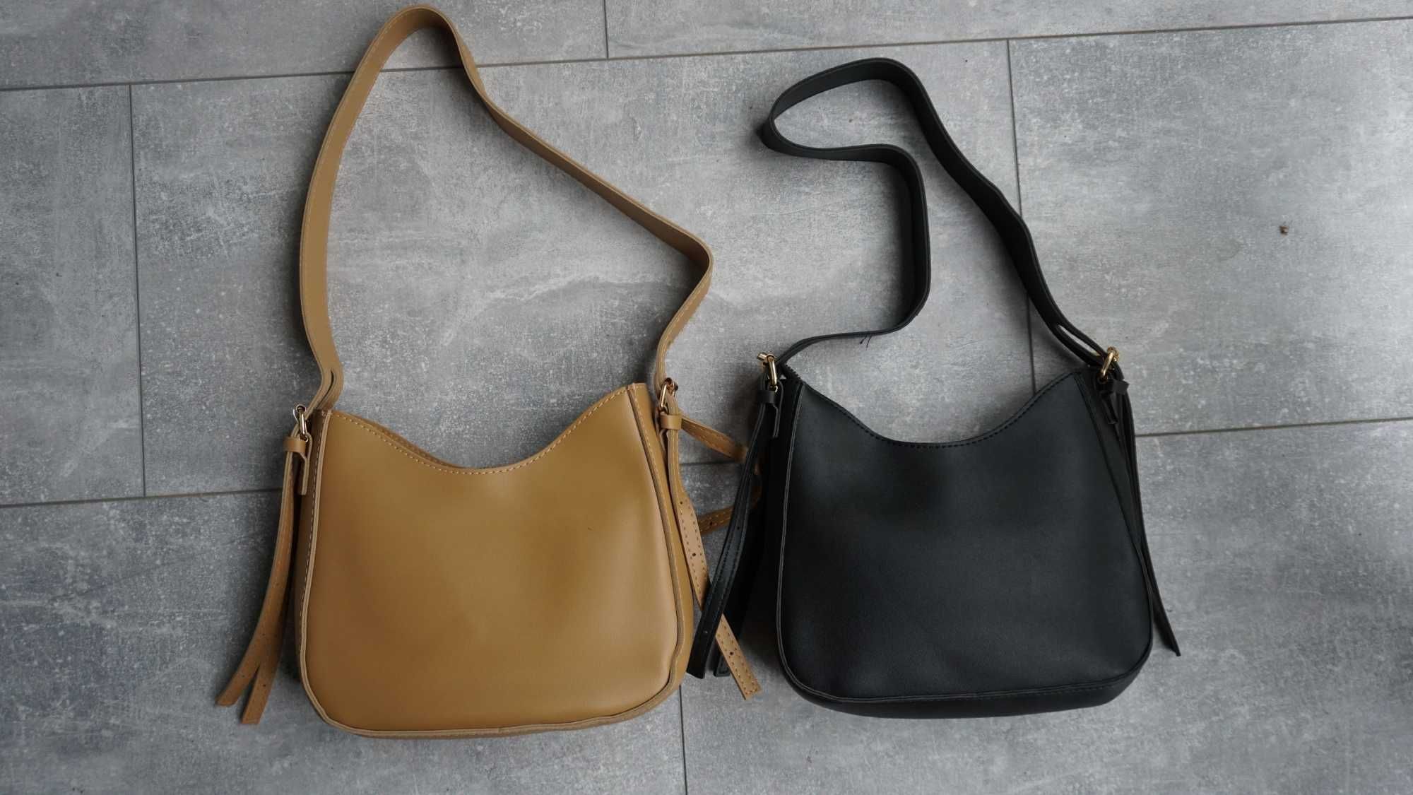Новая женская сумка через плече, черный и светло коричневый цвет