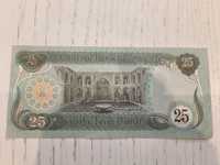 Nota 25 dinar Iraque não circulada nova