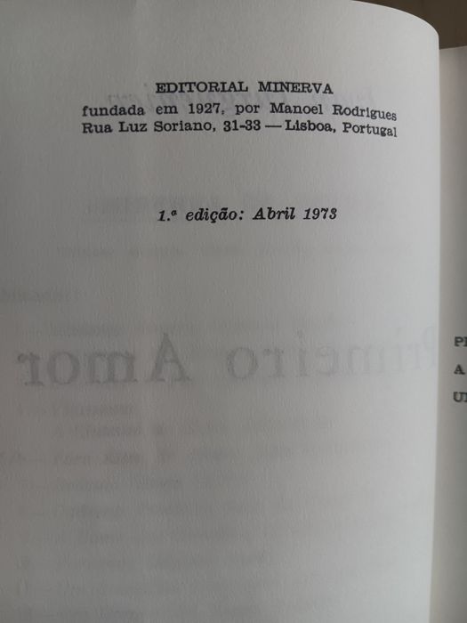 Turgueniev, Primeiro Amor