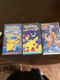 Vídeos VHS do Pokémon e Dragon Ball