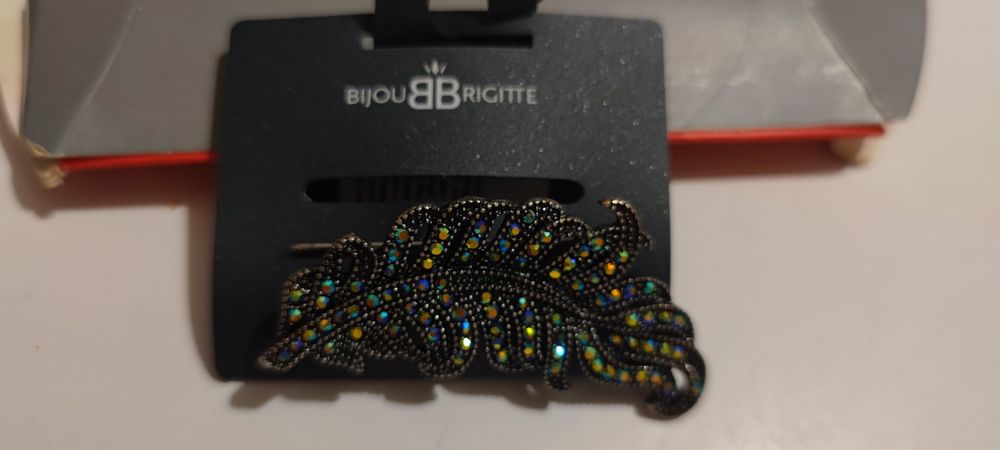 Broszka pióro bijou brigitte